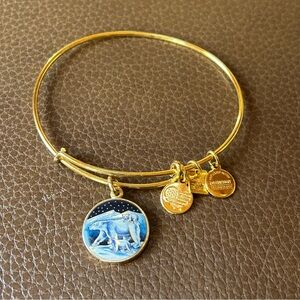 Alex and Ani Gold Tone Polar Bear Adjustable Bracelet